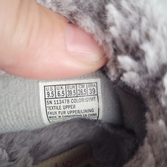 Bobs By Skechers Too Cozy Snuggle Cat Print Slippers Hard Bottom Faux Fur 9.5 - Picture 9 of 9